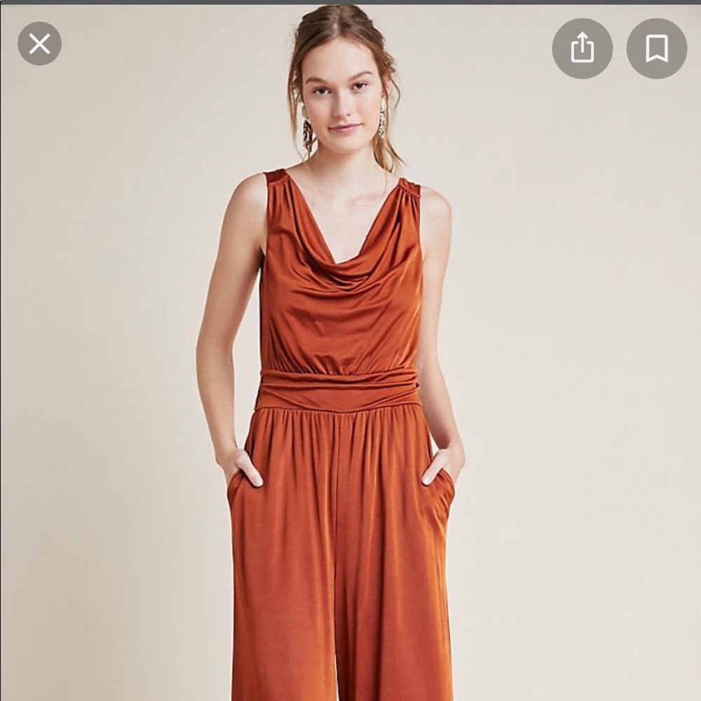 Anthropologie Mauve Enchantment Jumpsuit NWT